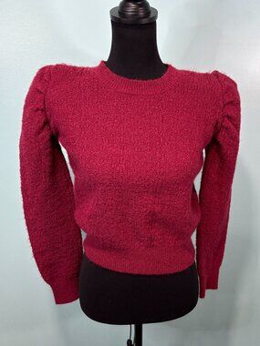 Lili Sidonio Wmn’s S Structured Puff Sleeve Sweater Feminine      Lot G
